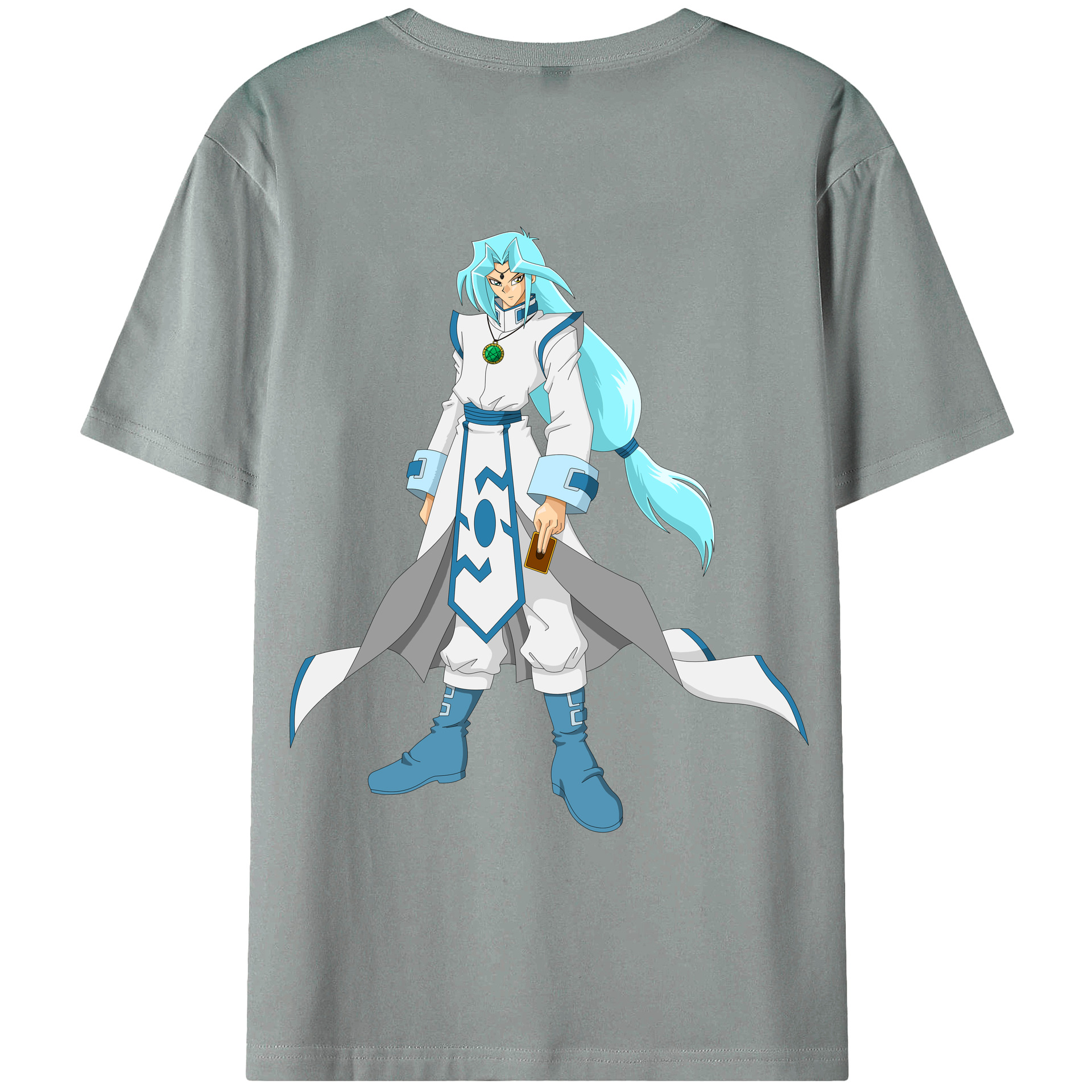 （画像用） 遊☆戯☆王 Yu-Gi-Oh! 綿100％ メンズ半袖Tシャツ（バックプリント） 通気性